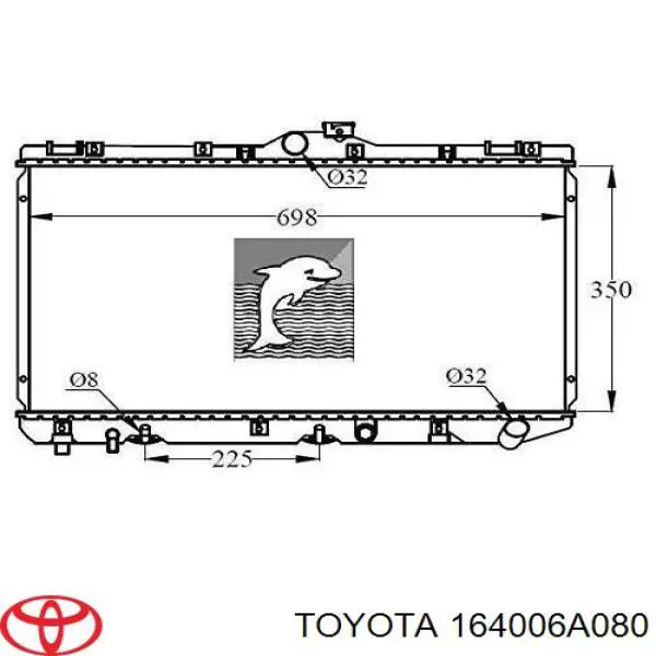 Радиатор 164006A080 Toyota