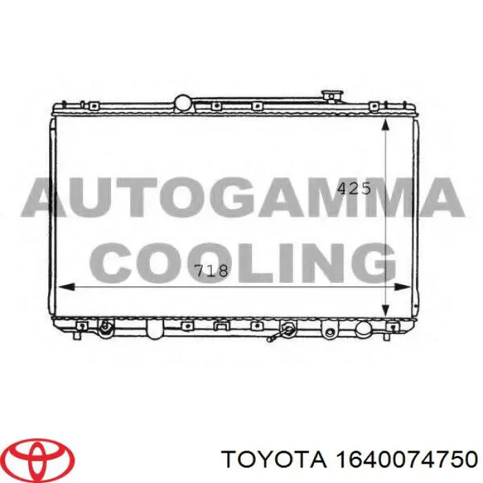 1640074750 Toyota Радиатор основной
