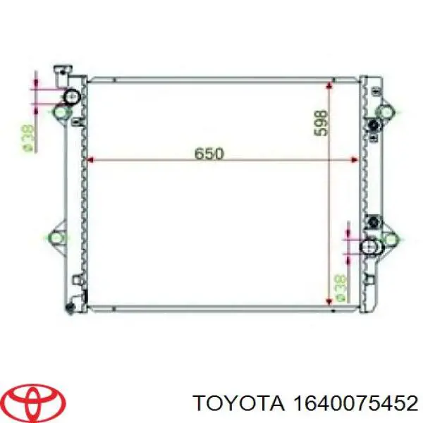1640075452 Toyota радиатор