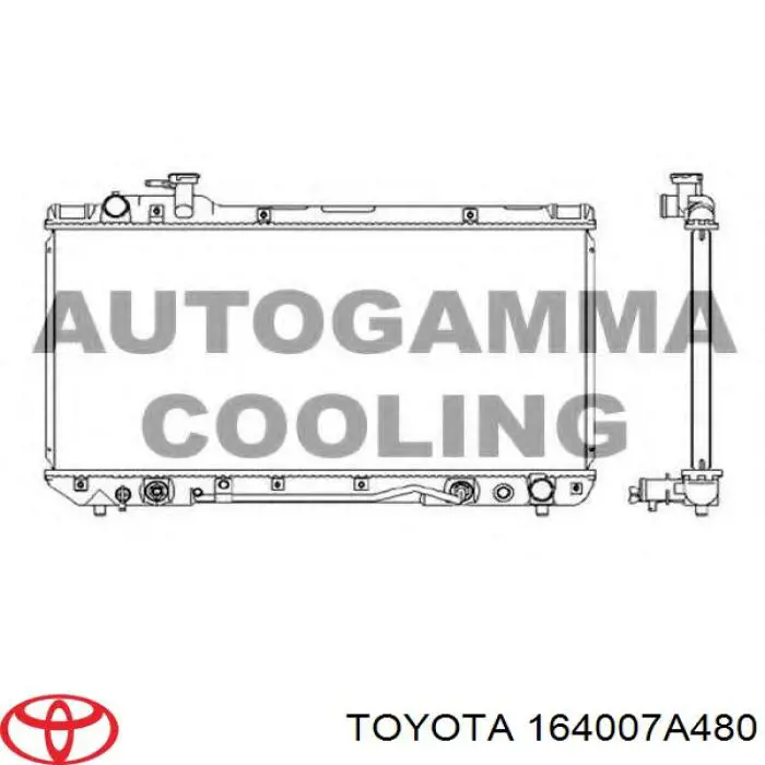 Радиатор 613TYA086 TYC