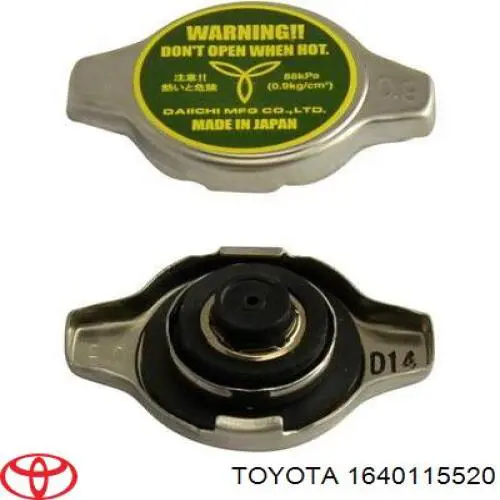 Tapa de radiador 1640115520 Toyota