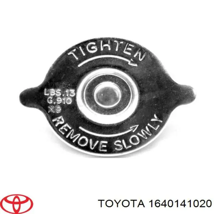 1640141020 Toyota крышка (пробка радиатора)