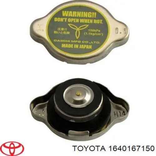 Tapa de radiador 1640167150 Toyota