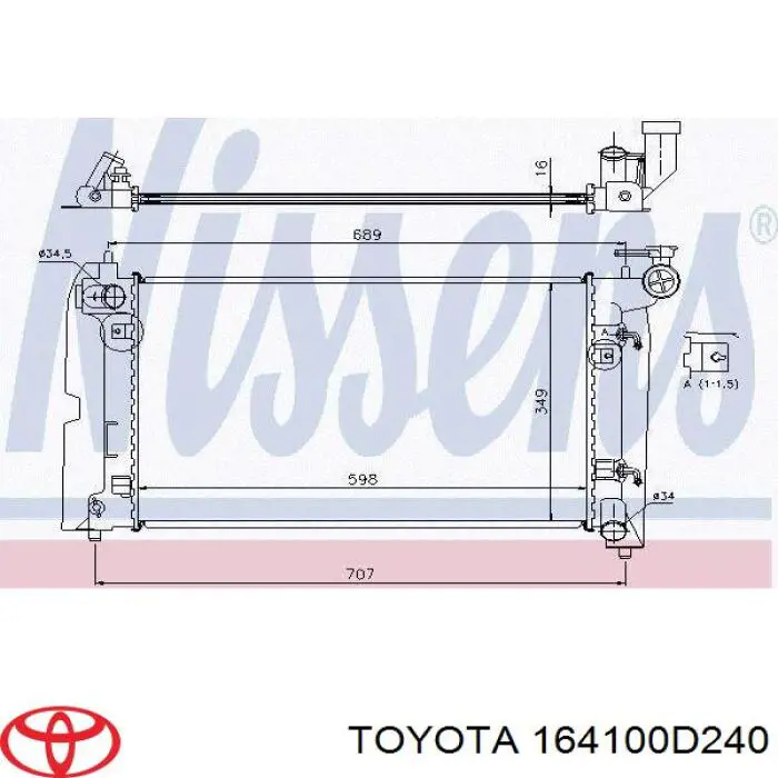 164100D240 Toyota 