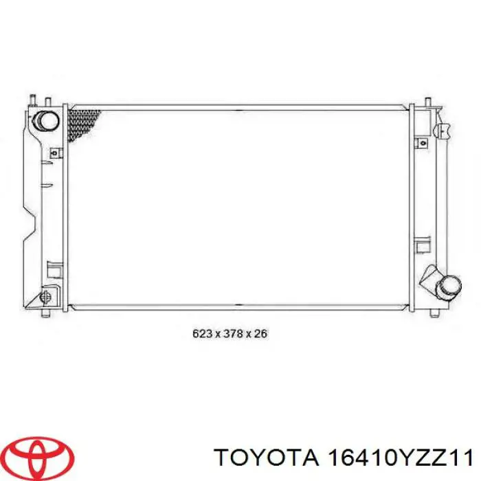 16410YZZ11 Toyota радиатор