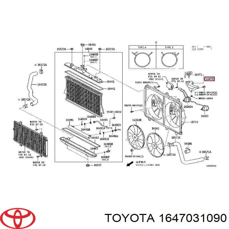 Tanque de expansão do sistema de esfriamento para Toyota Highlander 