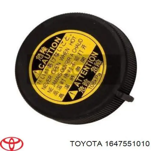 1647551010 Toyota tampa (tampão do tanque de expansão)
