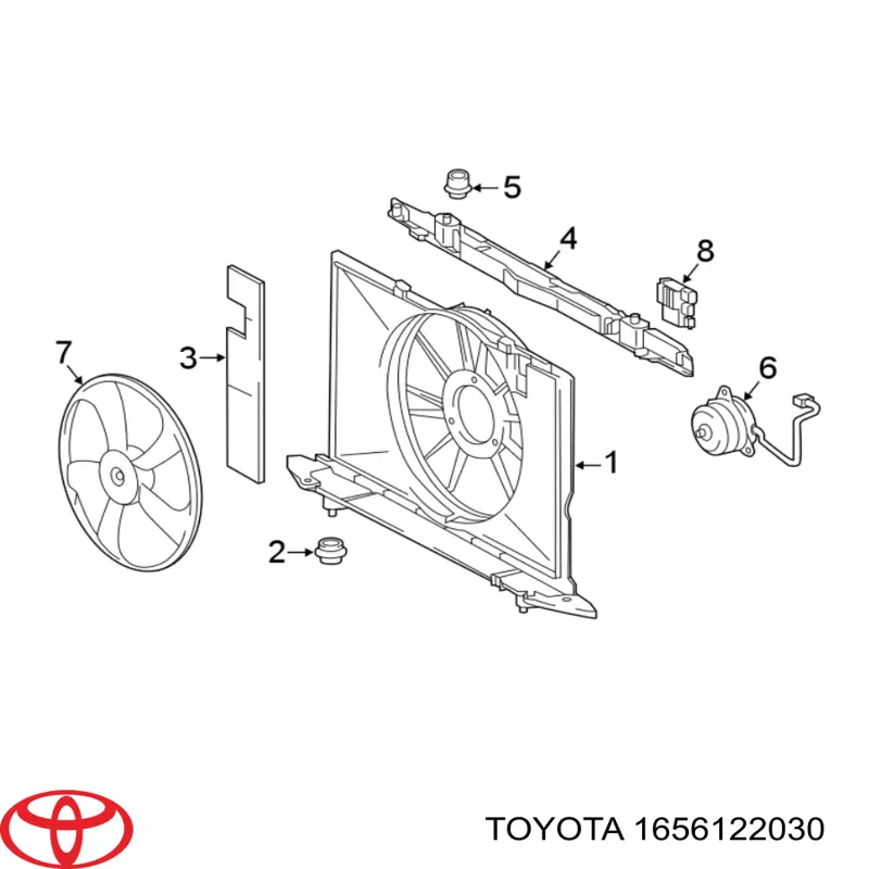 1656122030 Toyota прокладка egr-клапана рециркуляции