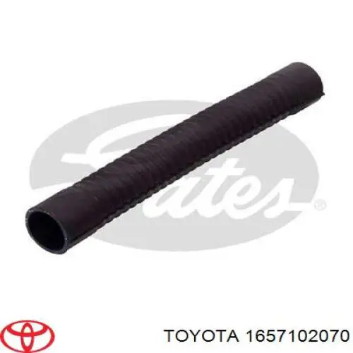1657102070 Toyota шланг (патрубок радиатора охлаждения верхний)