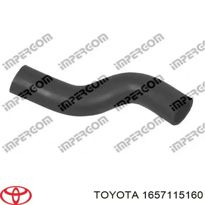 Шланг (патрубок) радиатора охлаждения верхний на Toyota Corolla E11