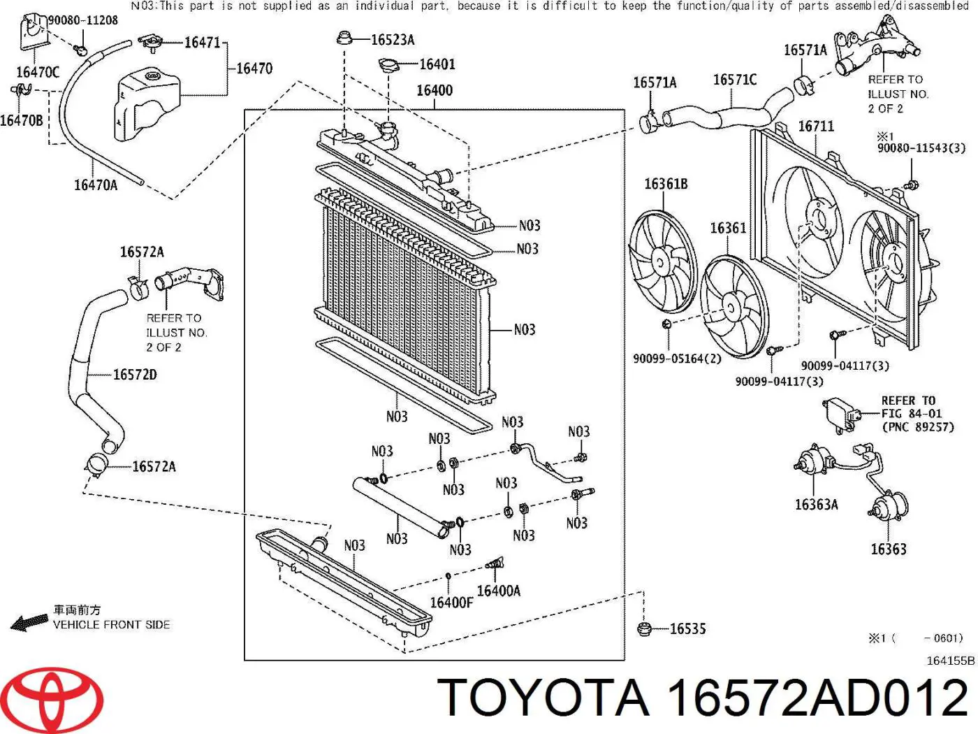 16572AD012 Toyota 