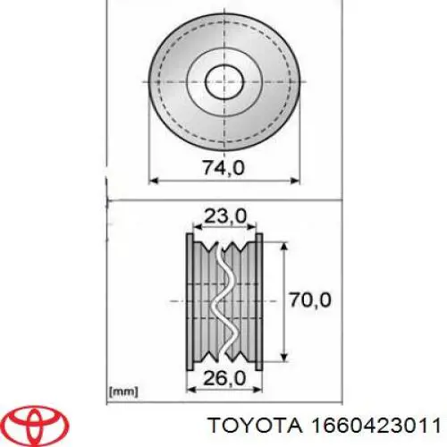Паразитный ролик VKM67006 SKF