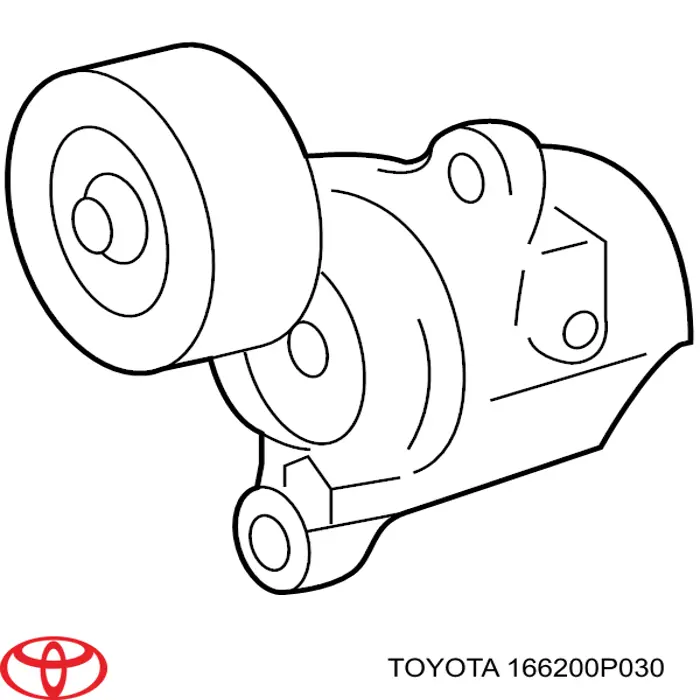 Натяжитель приводного ремня 166200P030 Toyota