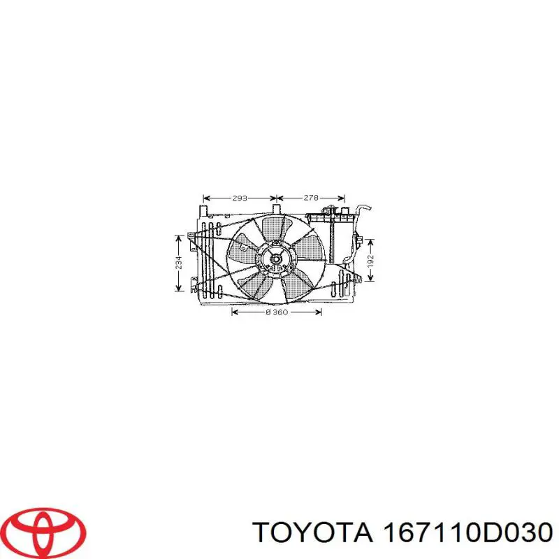  167110D030 Toyota