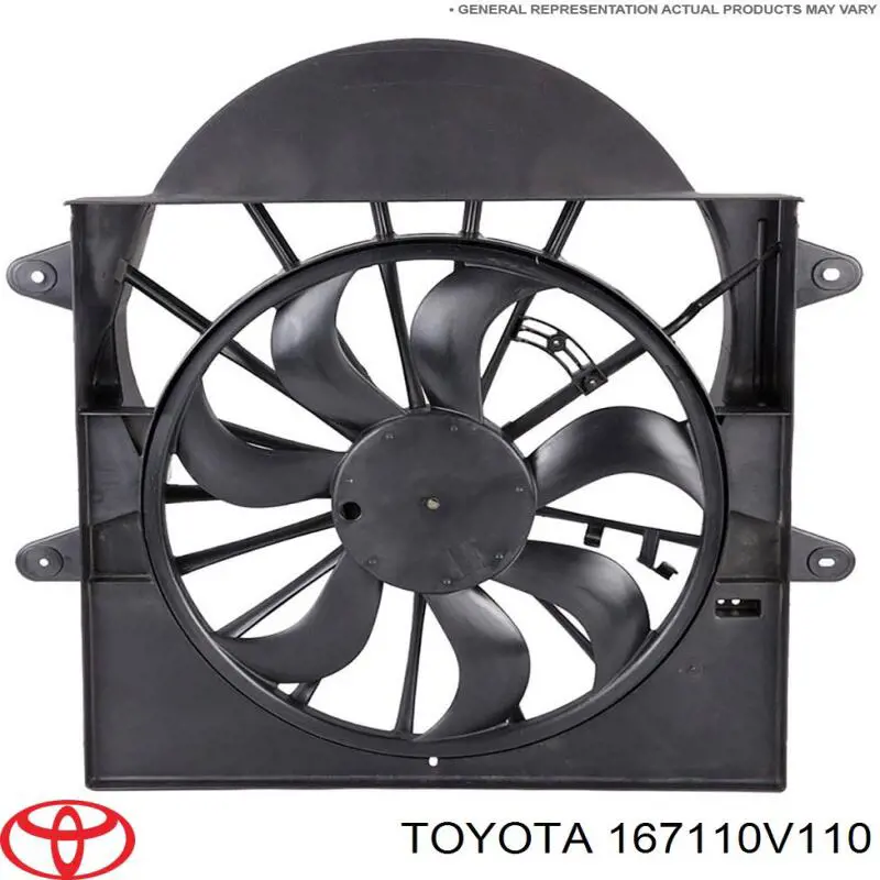 167110V110 Toyota Рамка вентилятора