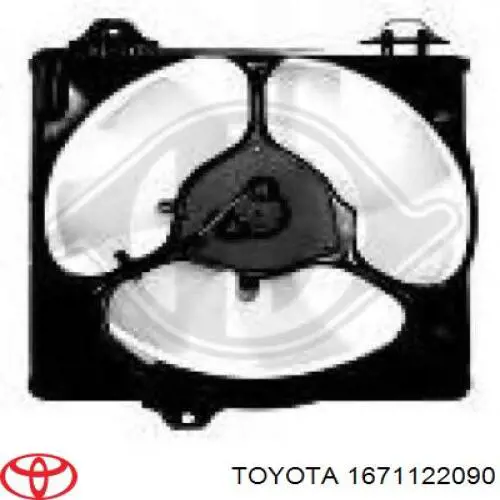 1671122090 Toyota диффузор радиатора кондиционера