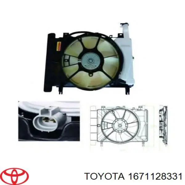 1671128330 Toyota difusor do radiador de esfriamento