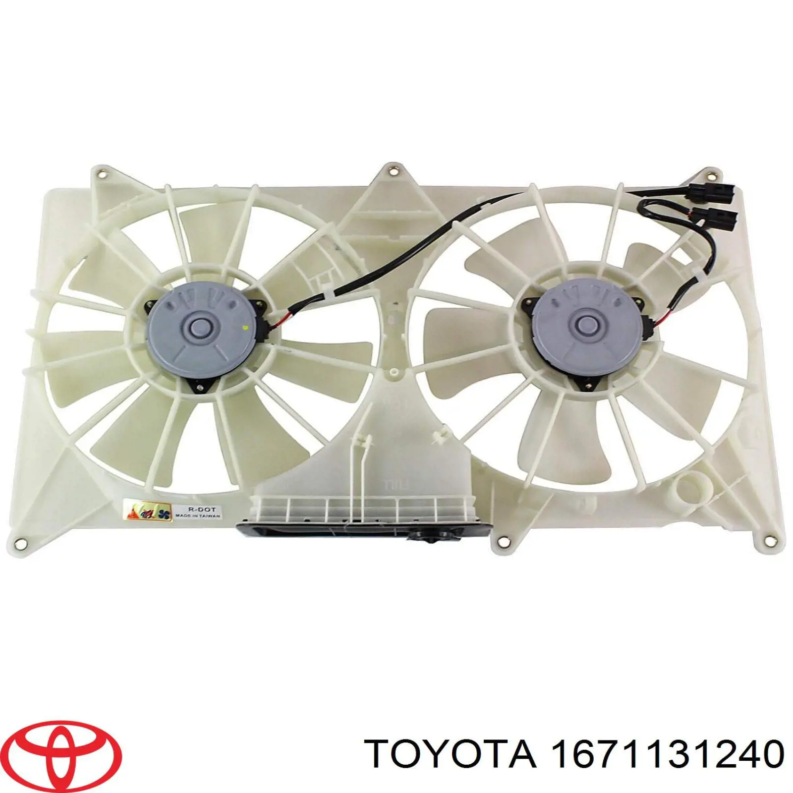 1671131240 Toyota диффузор радиатора кондиционера