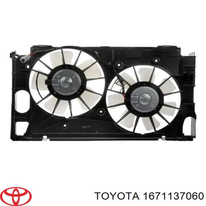 Bastidor radiador (armazón) 1671137060 Toyota