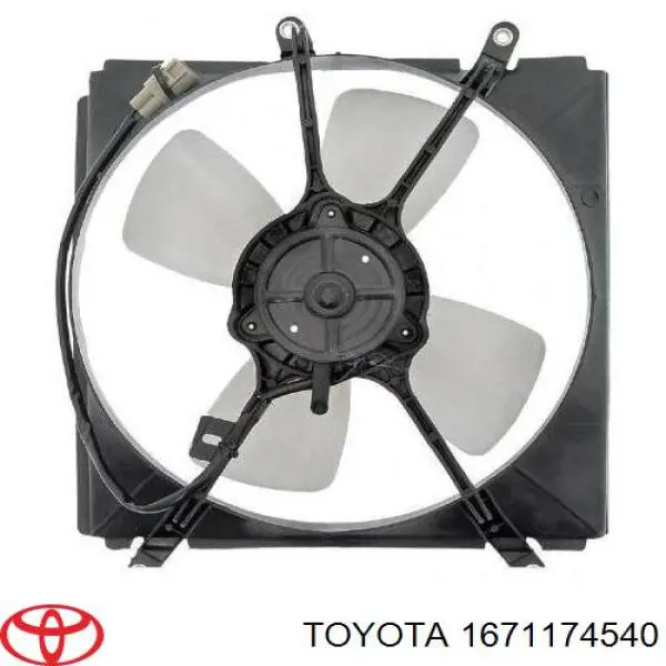 Диффузор радиатора охлаждения на Toyota RAV4 I 