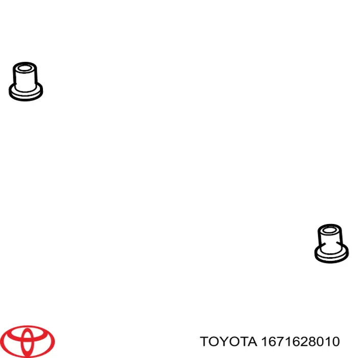 Подушка радиатора кондиционера нижняя Toyota 1671628010 цена, от 1.77 USD