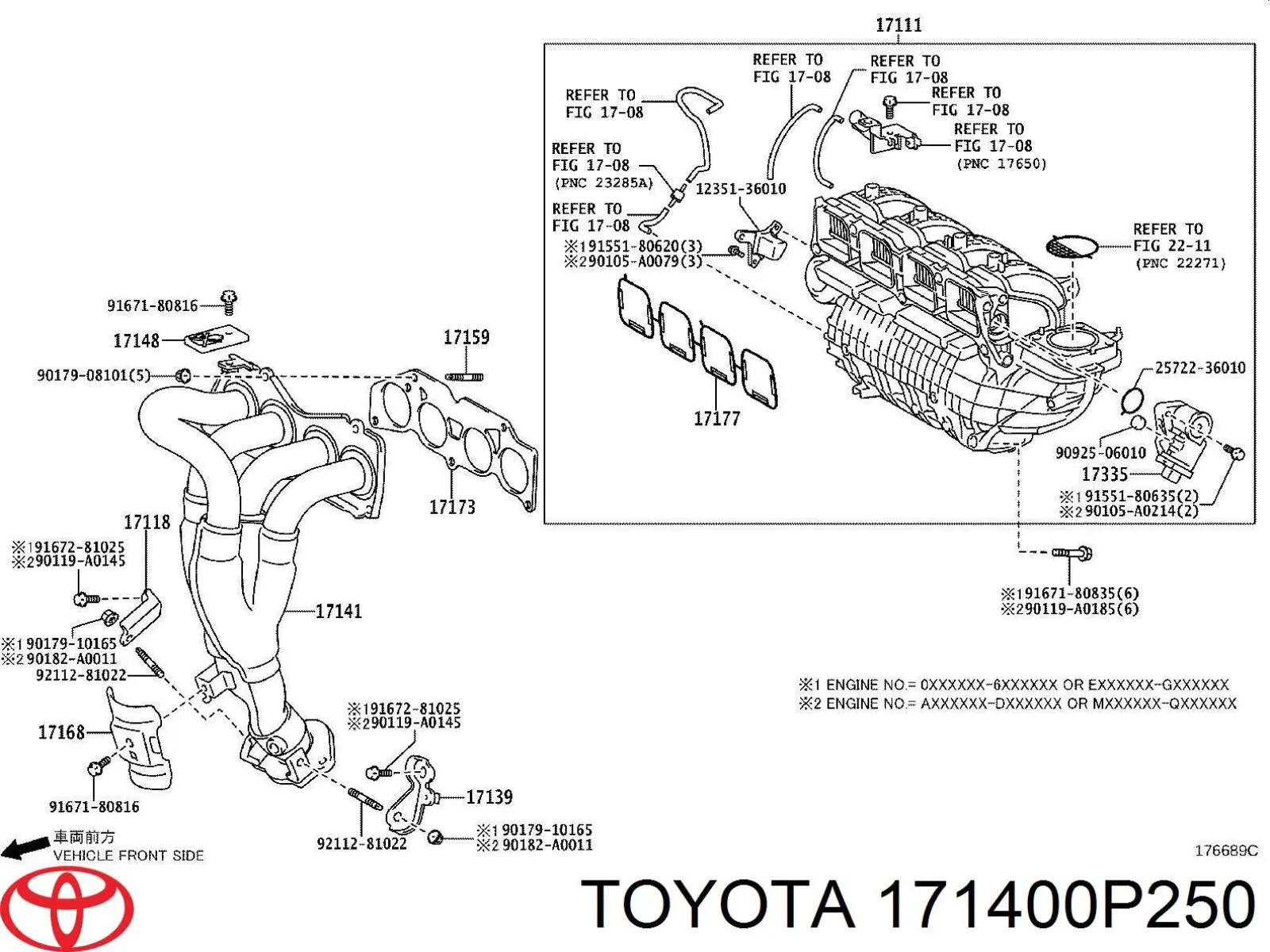  171400P250 Toyota