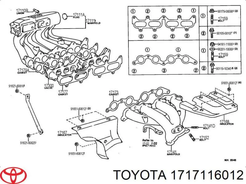 Купить N62016 Japan Cars Прокладка впускного коллектора