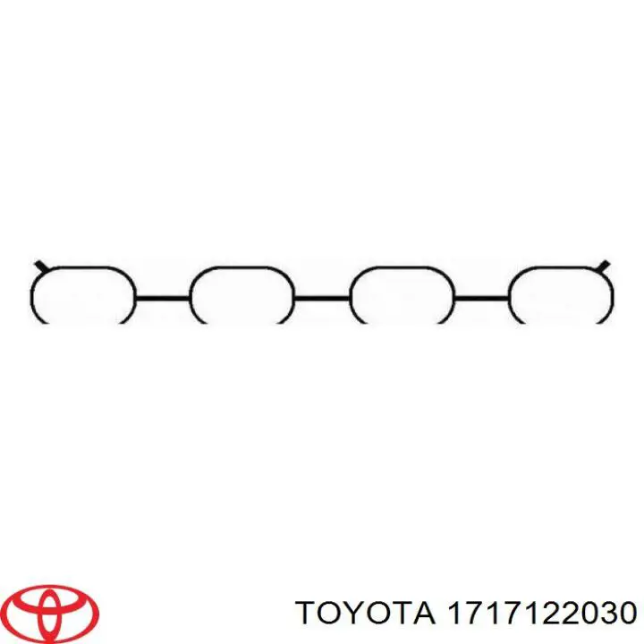 Junta, colector de admisión 1717122030 Toyota