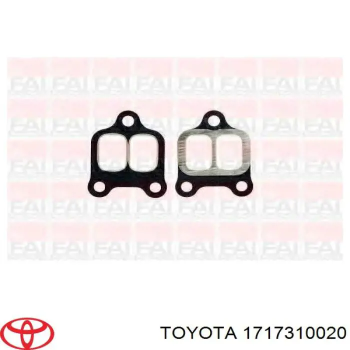 Прокладка выпускного коллектора на Toyota Starlet II 