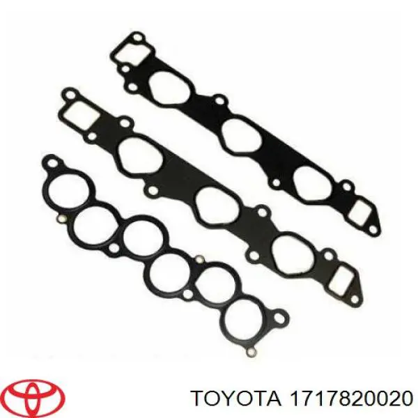 1717820020 Toyota прокладка впускного коллектора нижняя левая