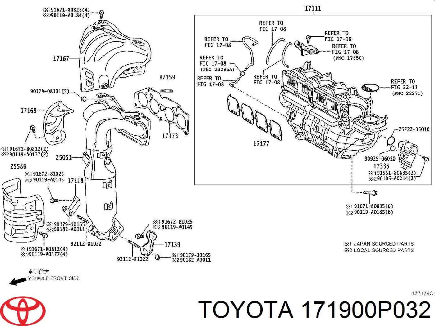 171900P032 Toyota 