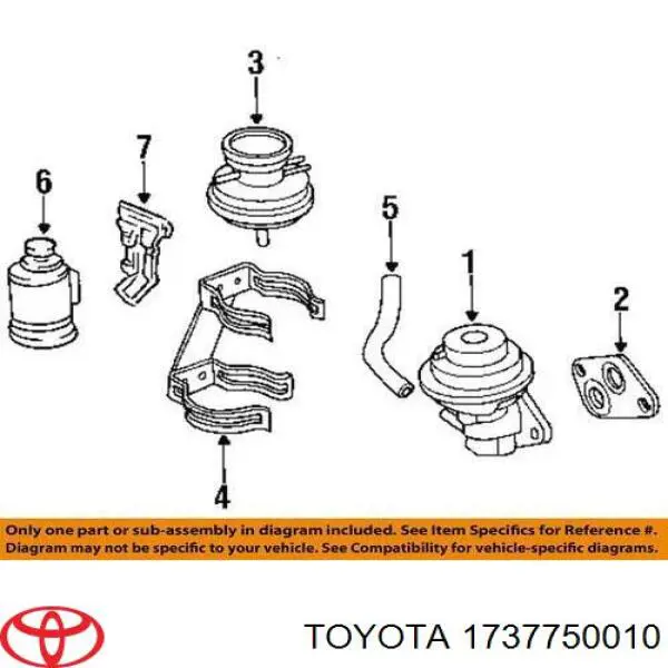  Прокладка EGR-клапана рециркуляции Toyota Land Cruiser 