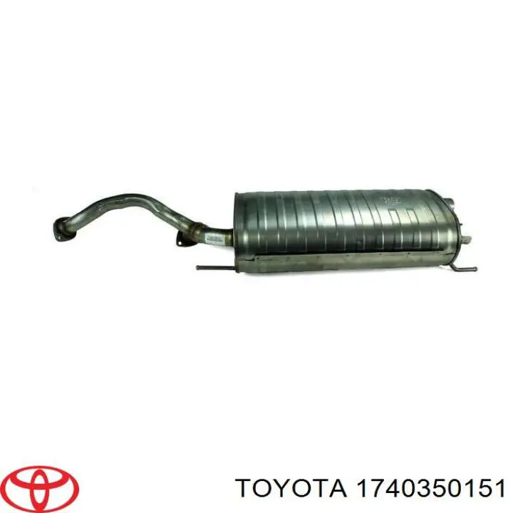 Глушитель, центральная часть Toyota 1740350151 цена, от 504.32 USD