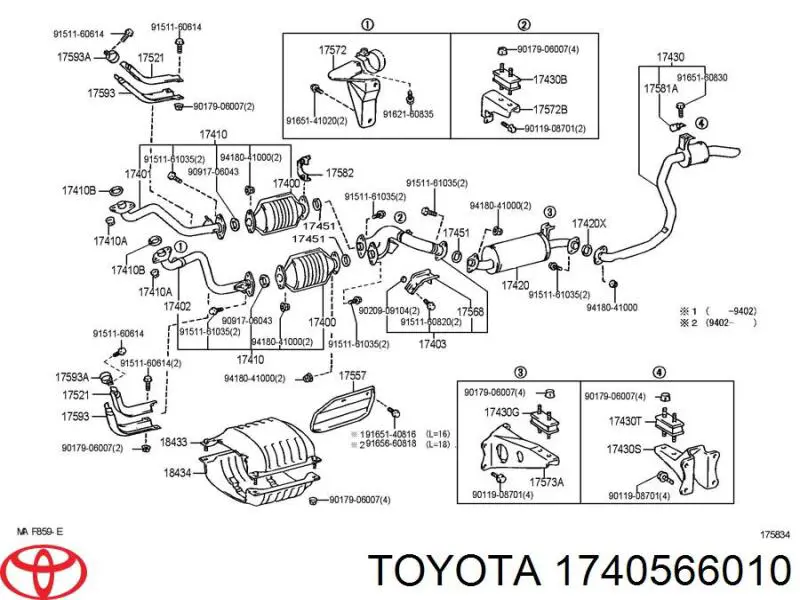  Toyota 1740566010 цена, от 514.00 USD