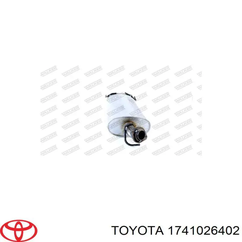 1741026402 Toyota глушитель, передняя часть
