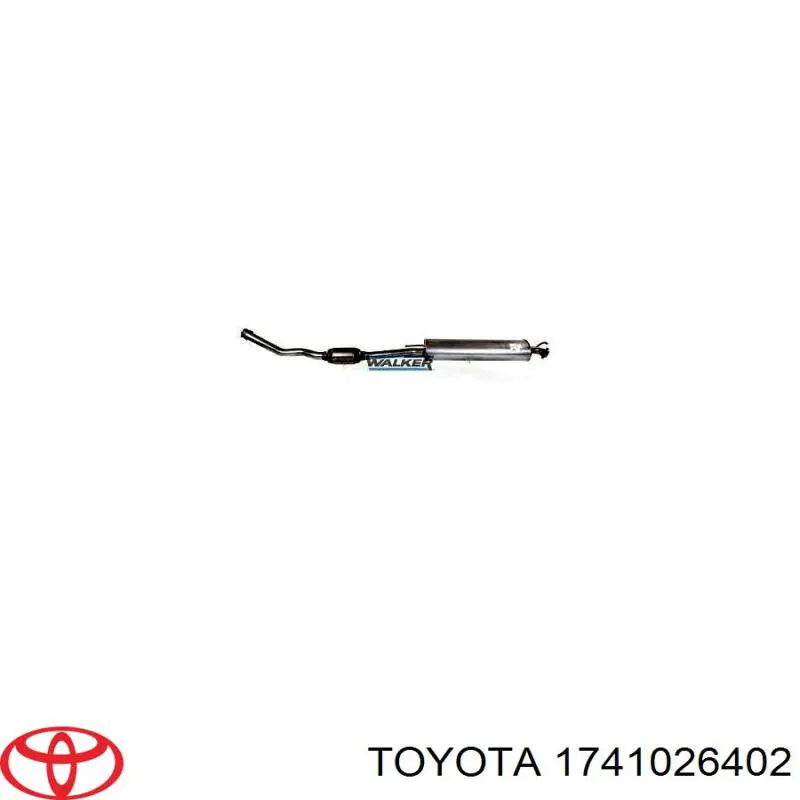 Silenciador delantero 1741026402 Toyota