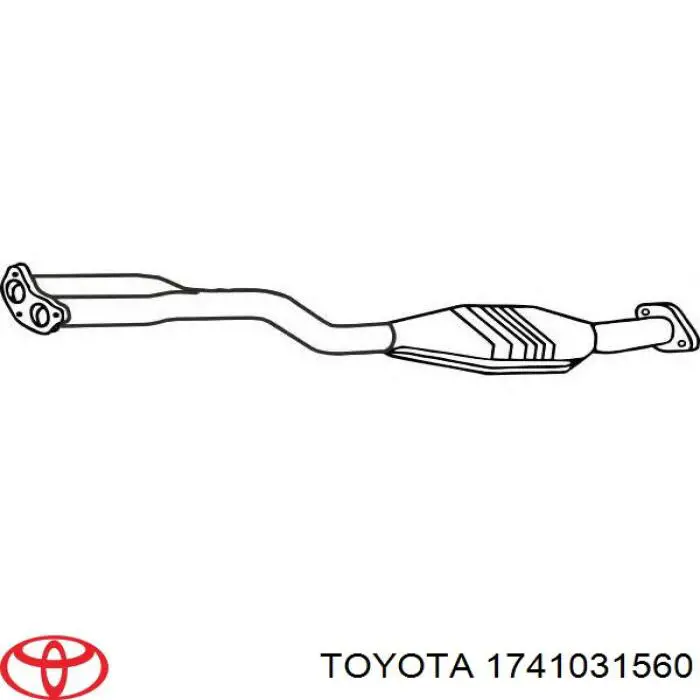 Глушитель, передняя часть Toyota 1741031560 цена, от 114.41 USD