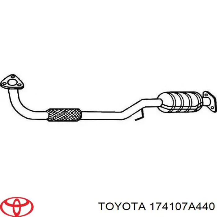 Silenciador delantero 174107A440 Toyota
