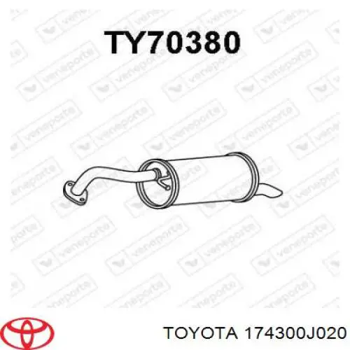 TY70380 Veneporte Выхлопная труба