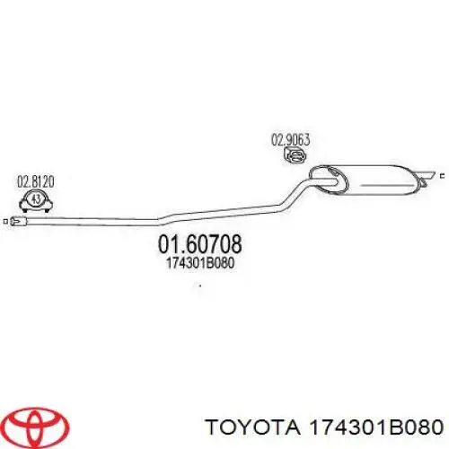 174301B080 Toyota