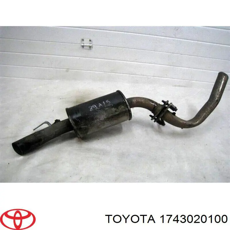 Глушитель, задняя часть Toyota 1743020100