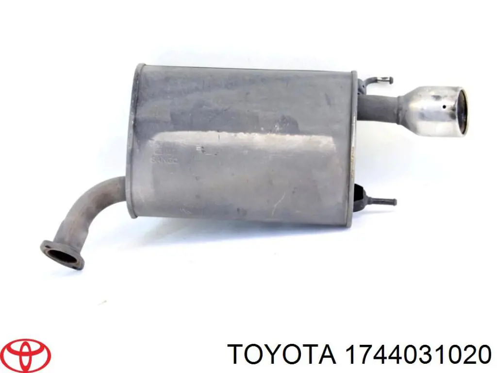 Глушитель, задняя часть Toyota 1744031020