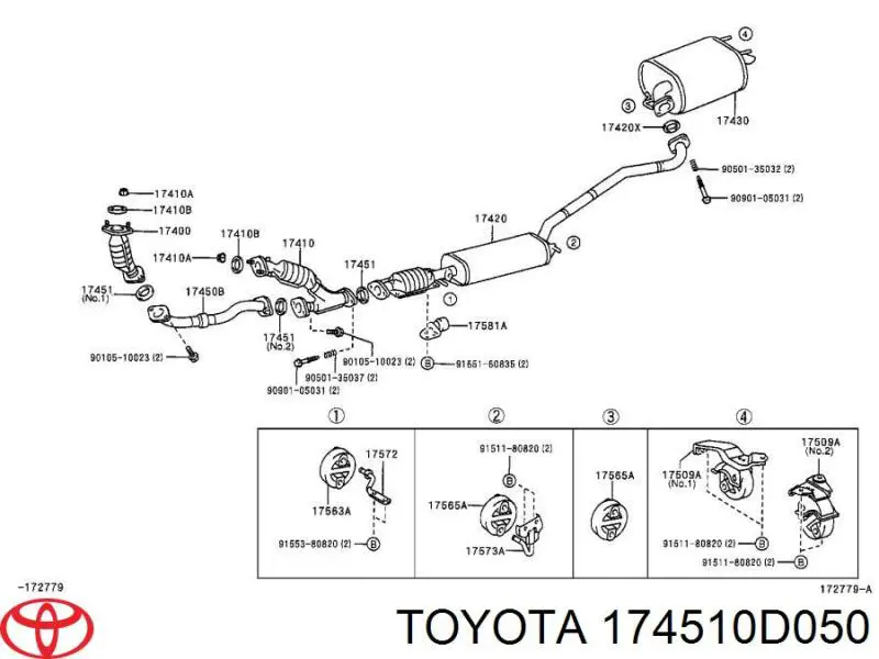  174510D050 Toyota