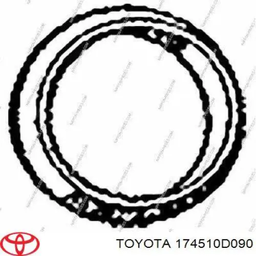 Купить 174510D090 Toyota Прокладка приемной трубы