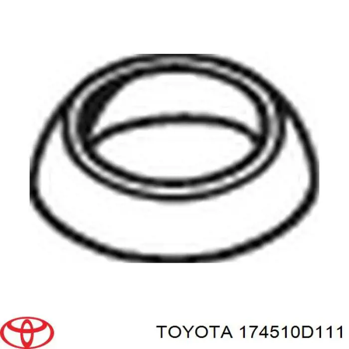 174510D111 Toyota vedante de tubo de admissão do silenciador