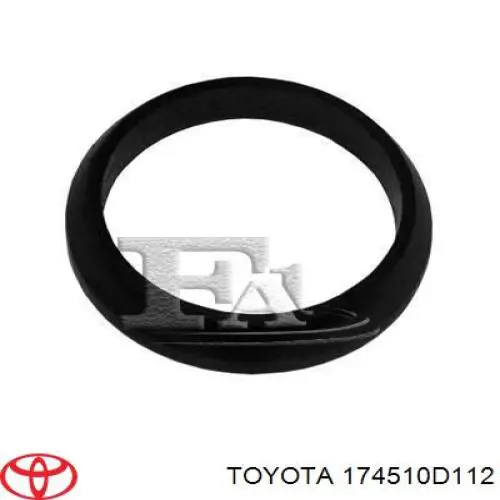 174510D112 Toyota vedante de tubo de admissão do silenciador
