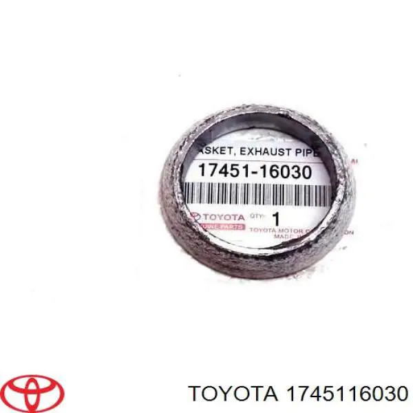 1745116030 Toyota прокладка приемной трубы глушителя