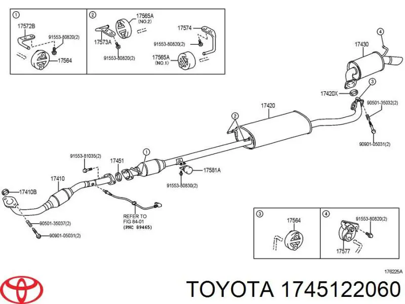 Anel de tubo de admissão do silenciador Toyota 1745122060 preço, a partir de 5,12 USD
