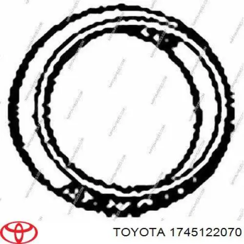 Junta, tubo de escape 1745122070 Toyota