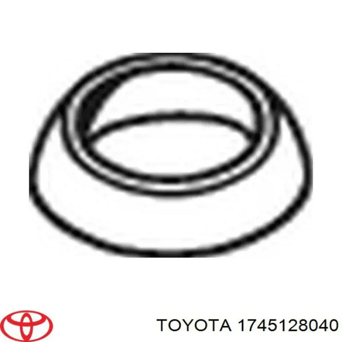 1745128040 Toyota anel de tubo de admissão do silenciador